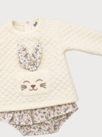 Conjunto Bebe Sudadera con Braga Mod. Conejito - Imagen 3