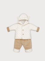Conjunto Bebe Chaquetón, Peto y Jersey Mod. Estrellitas - Imagen 2