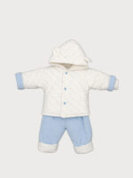 Conjunto Bebe Chaquetón, Peto y Jersey Mod. Estrellitas - Imagen 3