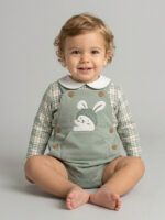 Conjunto  Ranita y Blusa a Cuadros