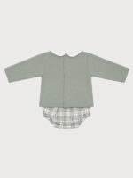 Conjunto Bebe 2 Piezas Jersey y Braga Mod. Cuadros - Imagen 4