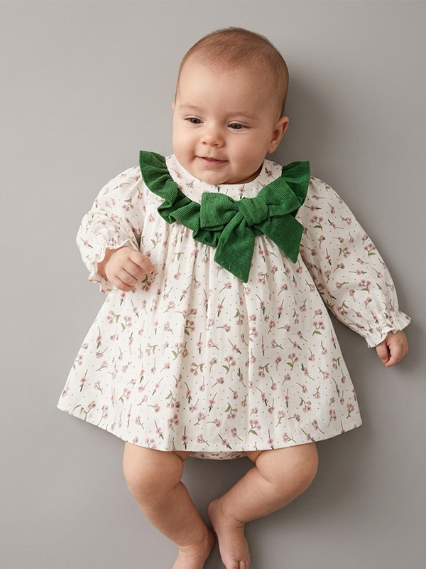 024FD-905 Vestido Bebe Estampado Mod. Greta - Imagen 1