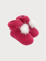 Botita Bebe Lana Mod. Pompón Pelo - Imagen 3