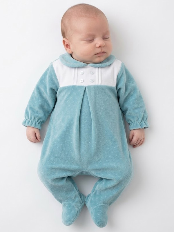 24HA-744 Pelele-Pijama Bebe Tundosado Mod. Santiago - Imagen 1