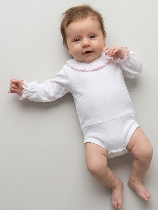 25la-559 Body Bebe Camisa Plumety - Imagen 1
