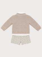 Conjunto Niño Jersey Punto, Blusa con Punto Smock y Pantalón Estampado Mod. Otoño - Imagen 4