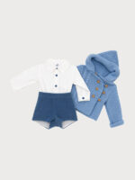 Conjunto Niño Jersey Punto, Camisa y Pantalón Corto de Pana Mod. Daniel - Imagen 3