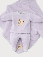 Conjunto Mantita + Pijama 2/P Mod. Koala