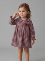Vestido Bebe Estampado a Cuadros Mod. Gabrielle