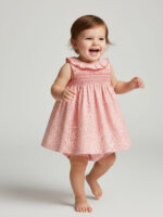 Jesusito Bebe Mini Flor Punto Smock Mod. Rosalía