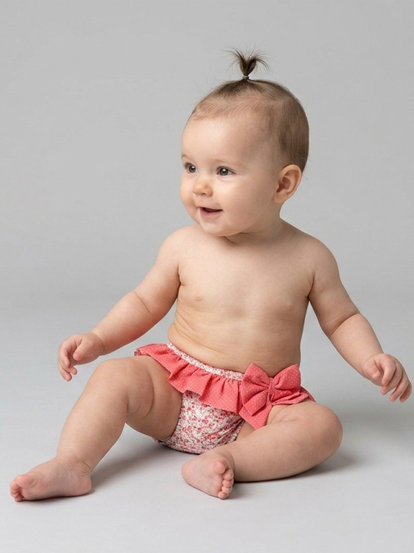 25AP-913 Culetin Bebe Estampado con Flor Liberty - Imagen 1