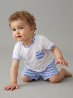 Conjunto Bebe Camiseta y Pantalón de Rayas Mod. Leire