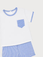 Conjunto Bebe Camiseta y Pantalón de Rayas Mod. Leire - Imagen 3