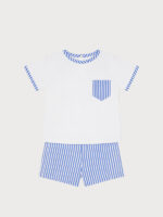 Conjunto Bebe Camiseta y Pantalón de Rayas Mod. Leire - Imagen 2