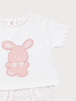 Conjunto Bebe Camiseta con Braguita Mod. Conejito - Imagen 3