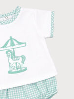 Conjunto Bebe Camiseta Estampada y Braguita Mod. Carrusel - Imagen 3