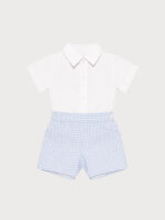 Conjunto Bebe Camisa y Pantalón Vichy Mod. Carlitos - Imagen 2