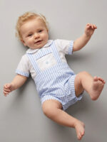Conjunto Bebe Blusa y Pinocho a Rayas Mod. Candela