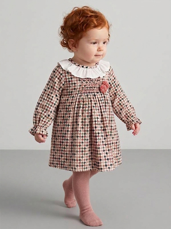 022LA-617 Vestido Bebe Punto Smock Mod. Leandra - Imagen 1
