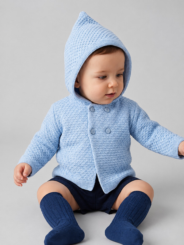 023MC-213 Chaquetón Bebe Punto Mod. Rosalia - Imagen 1